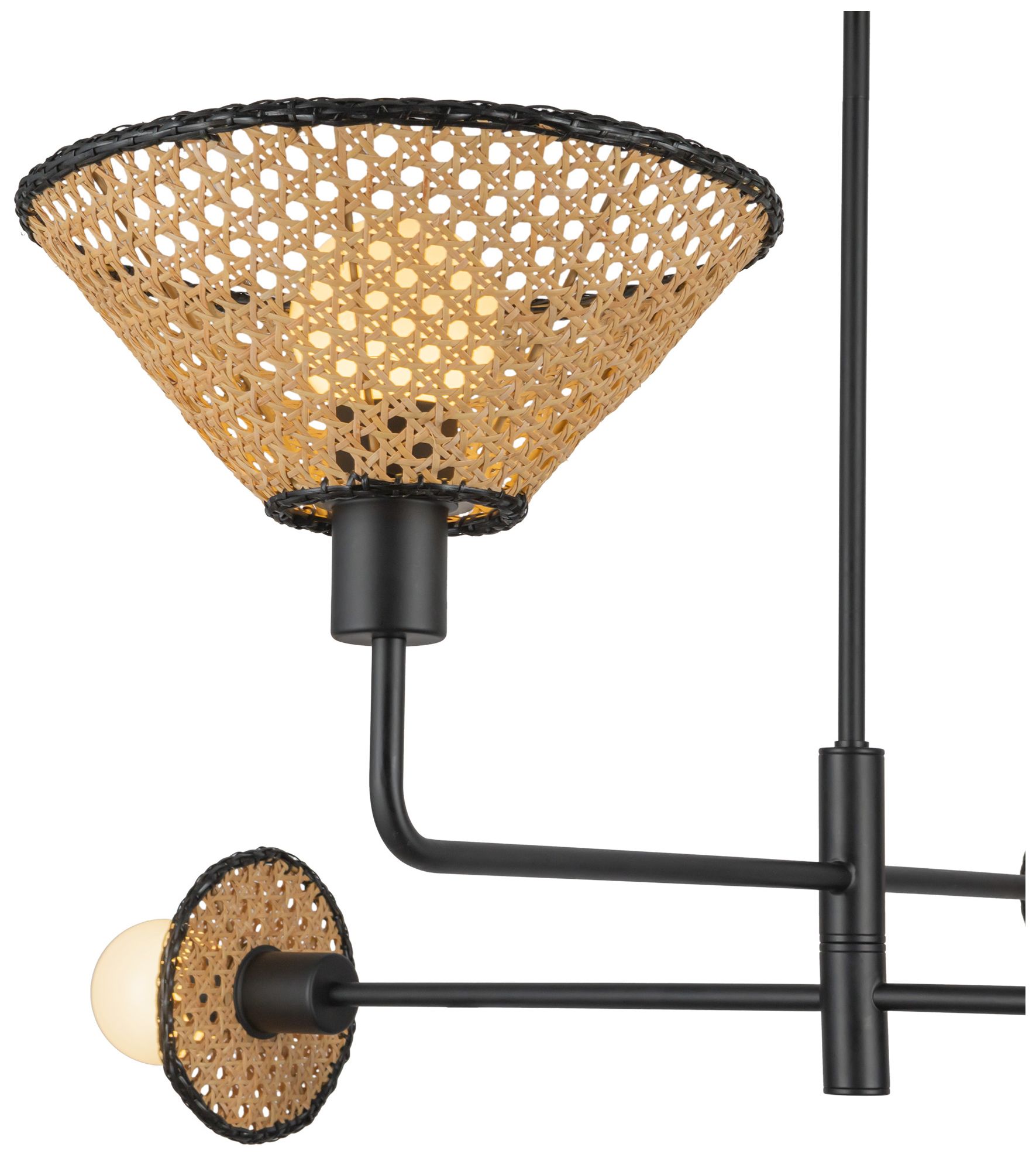 Image 6 Alora Mood Piper E26 38-in Matte Black Socket Chandelier more views