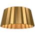 Alora Mood Plisse E26 14-in Aged Gold Flush Mount