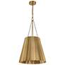 4_Alora Mood Plisse E26 16-in Aged Gold Pendant more views