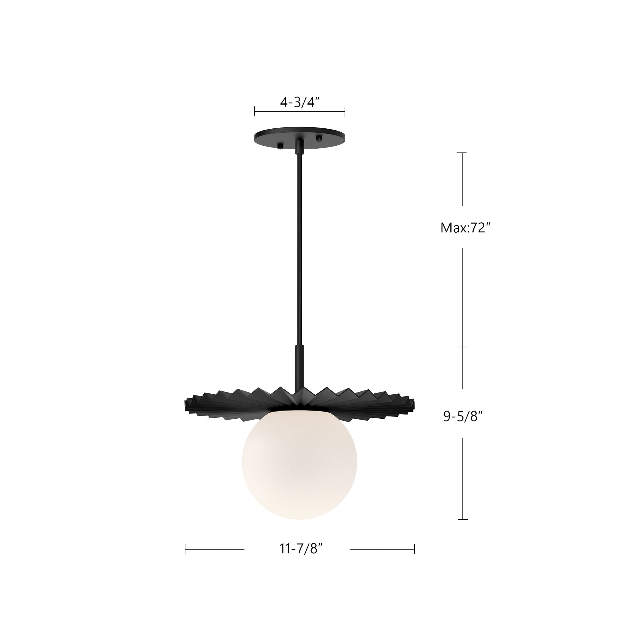 Alora Mood Plume E26 12-in Brushed Gold/Opal Matte Glass Pendant