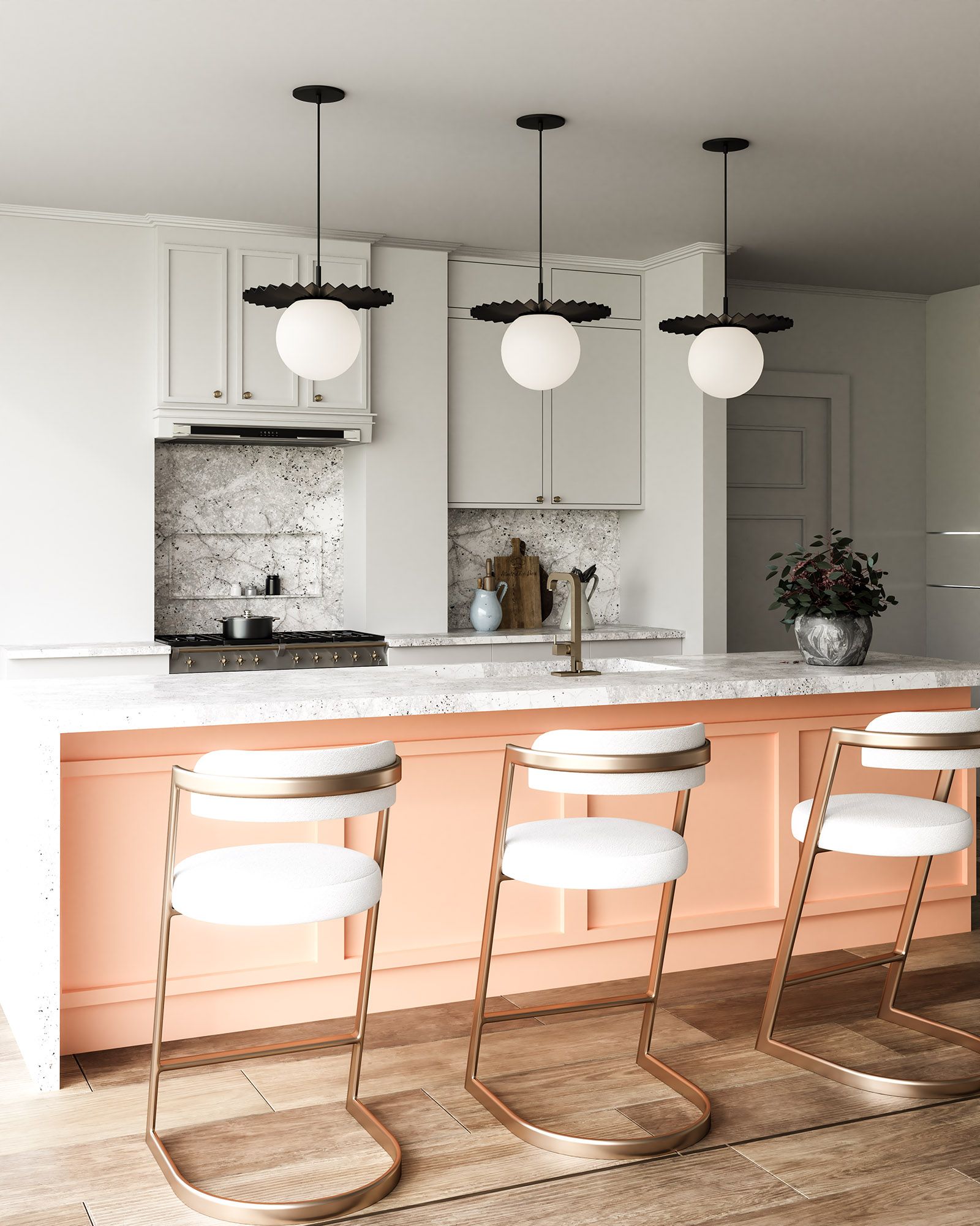 Image 3 Alora Mood Plume E26 14-in Matte Black/Opal Matte Glass Pendant more views