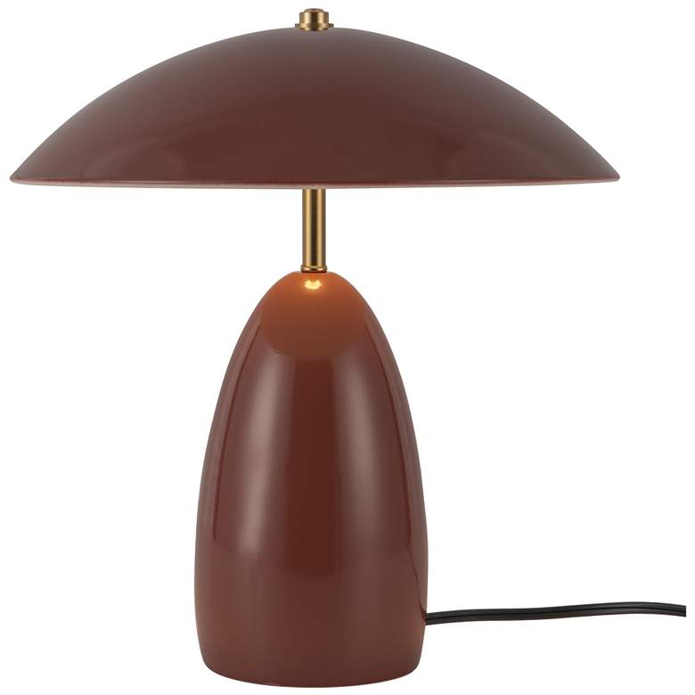 Image 1 Alora Mood Poppy LED 12-in Burgundy LED Table Lamp