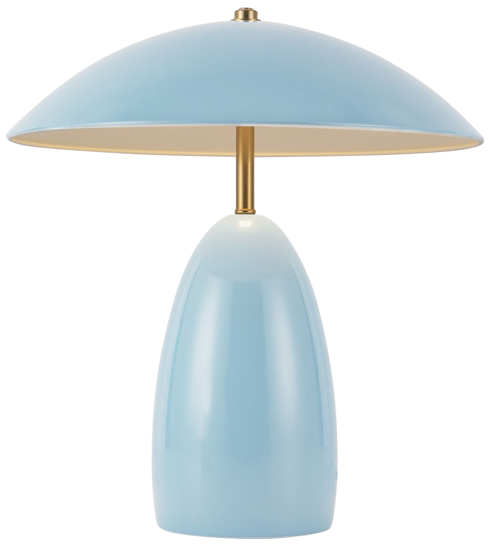 Image 2 Alora Mood Poppy LED 12-in Cerulean LED Table Lamp more views