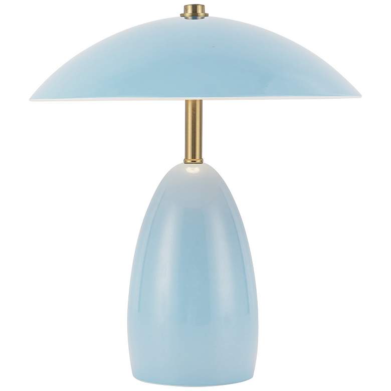 Image 1 Alora Mood Poppy LED 9-in Cerulean LED Table Lamp