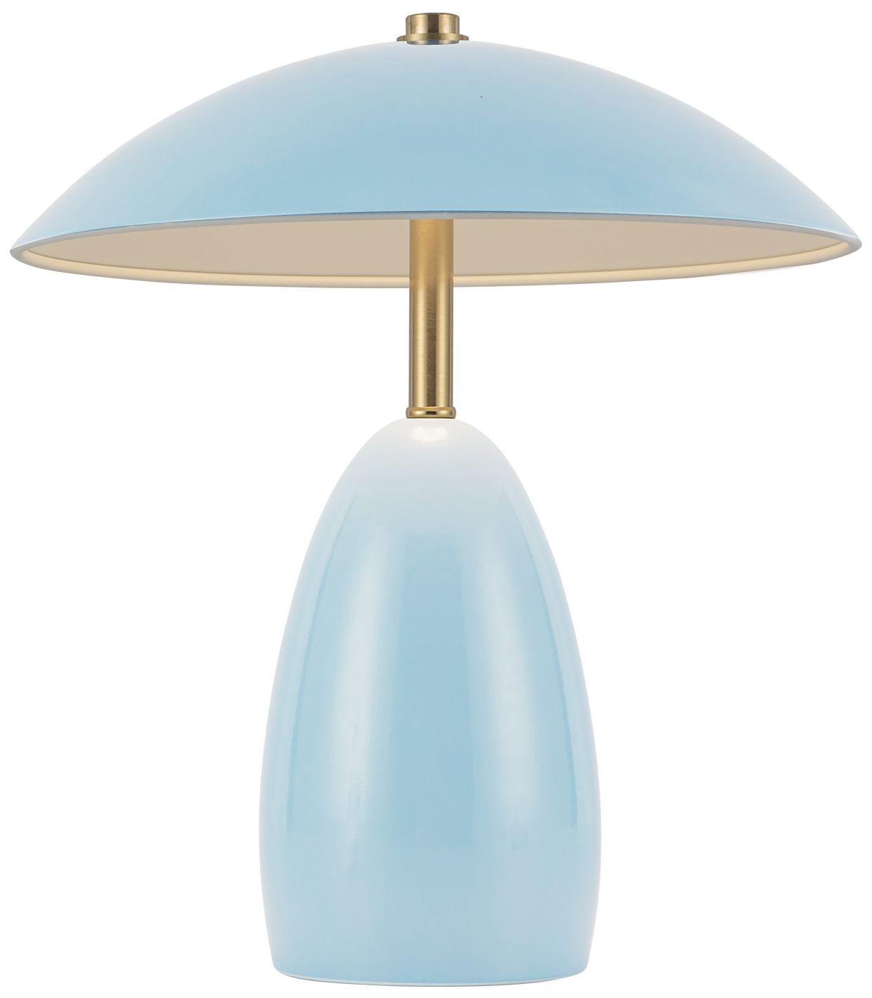 Image 2 Alora Mood Poppy LED 9-in Cerulean LED Table Lamp more views