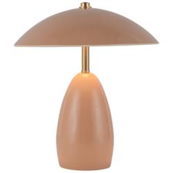 Alora Mood Poppy LED 9-in Peach LED Table Lamp