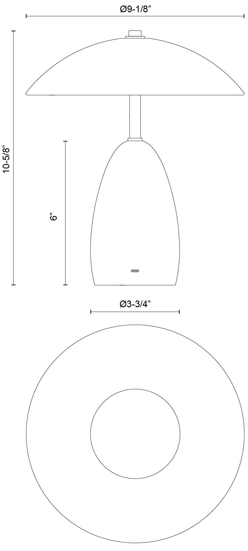 Image 6 Alora Mood Poppy LED 9-in Peach LED Table Lamp more views