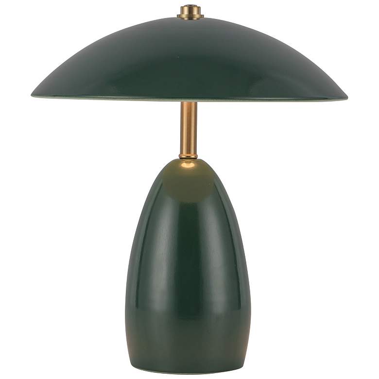 Image 1 Alora Mood Poppy LED 9-in Pine Green LED Table Lamp