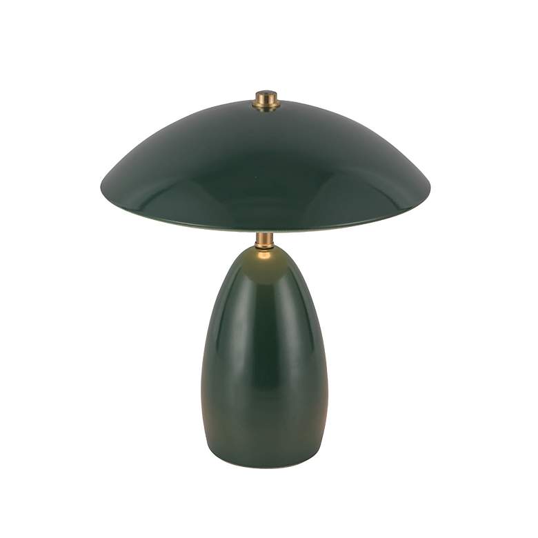Image 3 Alora Mood Poppy LED 9-in Pine Green LED Table Lamp more views