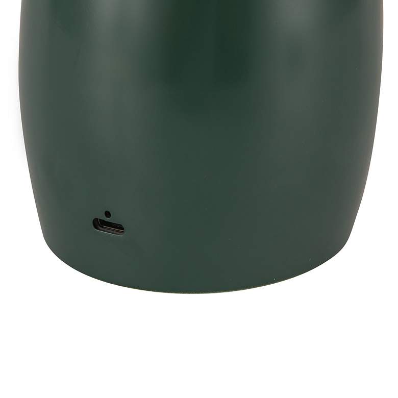 Image 5 Alora Mood Poppy LED 9-in Pine Green LED Table Lamp more views