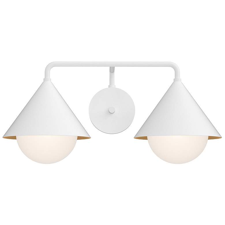 Image 1 Alora Mood Remy E26 21-in White/Opal Glass Vanity Light