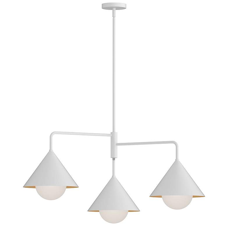 Image 1 Alora Mood Remy E26 38-in White/Opal Glass Chandelier