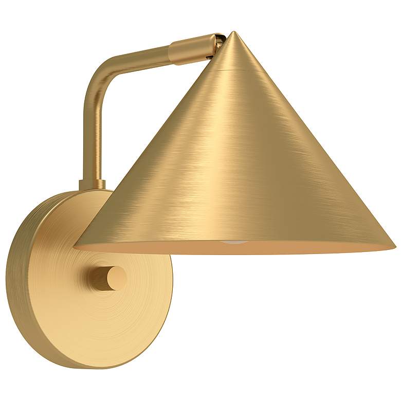 Image 1 Alora Mood Remy E26 7-in Brushed Gold Wall Vanity