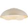 Alora Mood Robyn E26 16-in Pearl White/Opal Glass Flush Mount