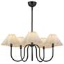 2_Alora Mood Rosemary E12 31-in Matte Black/Folded White Socket Chandelier more views