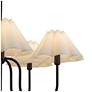 3_Alora Mood Rosemary E12 31-in Matte Black/Folded White Socket Chandelier more views