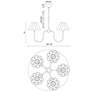 6_Alora Mood Rosemary E12 31-in Matte Black/Folded White Socket Chandelier more views