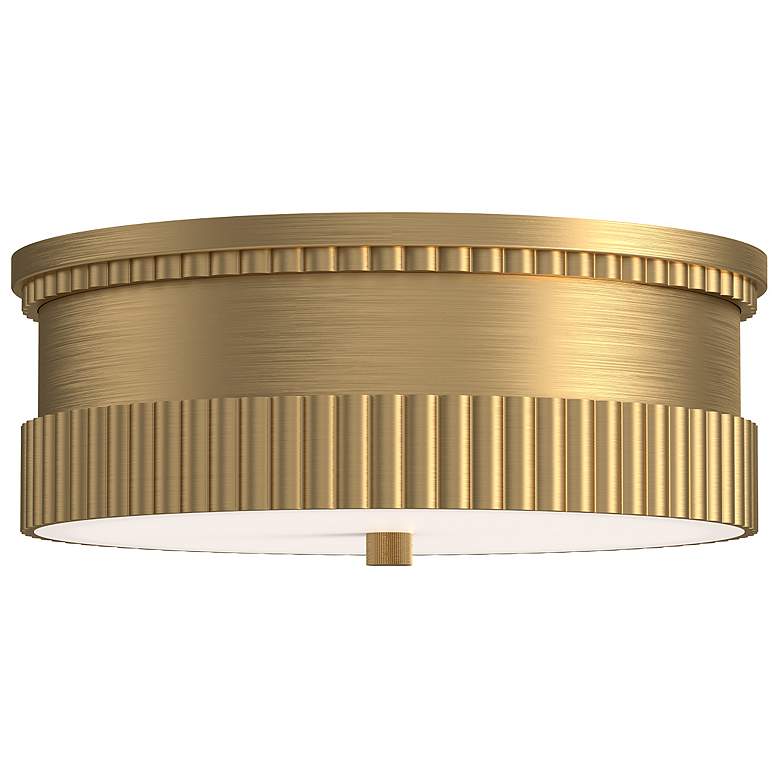 Image 1 Alora Mood Rue E26 14-in Brushed Gold Flush Mount