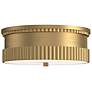 Alora Mood Rue E26 14-in Brushed Gold Flush Mount