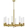 Alora Mood Rue E26 38-in Brushed Gold Chandelier