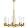 Alora Mood Rue E26 38-in Brushed Gold Chandelier