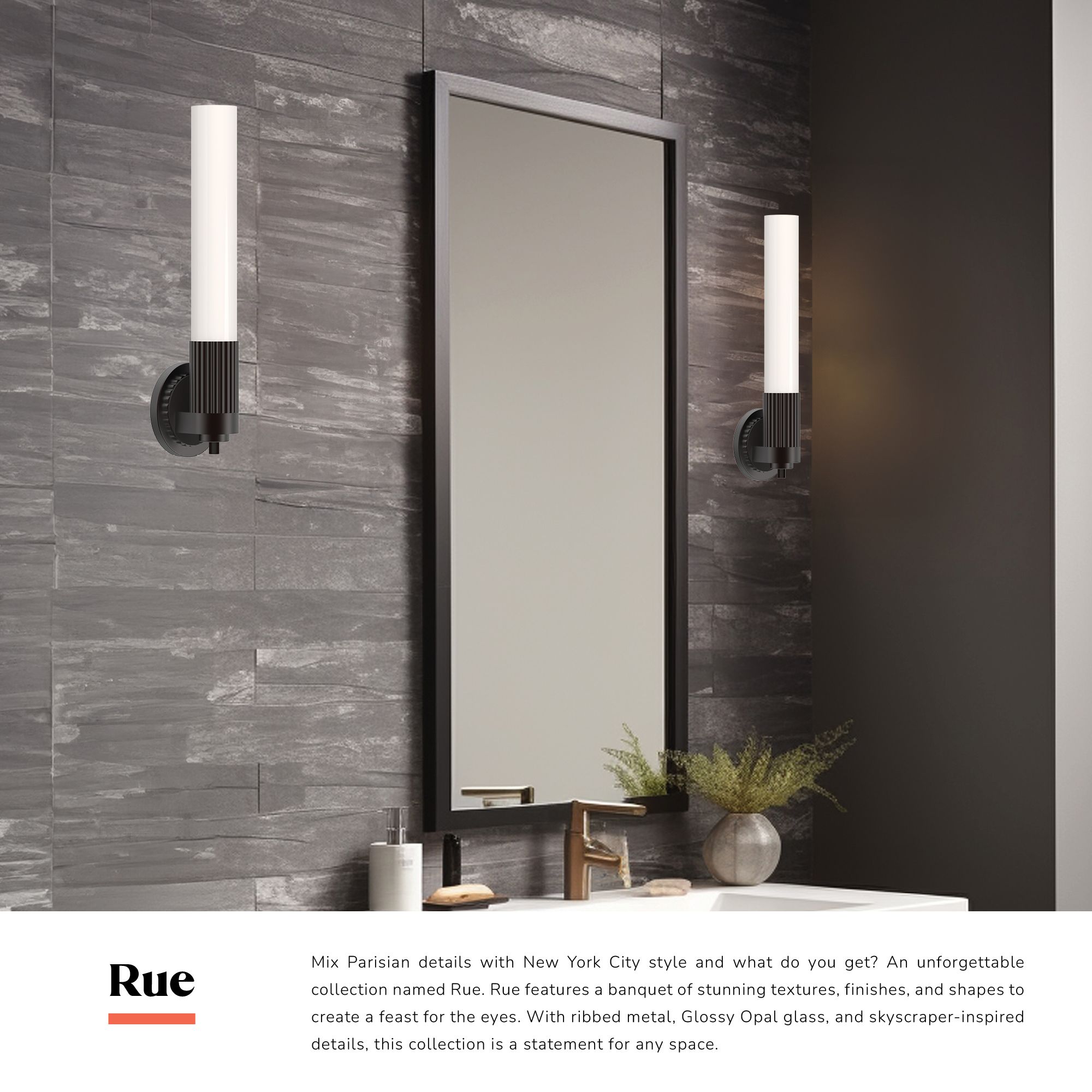 Image 3 Alora Mood Rue E26 5-in Brushed Gold Wall Vanity more views