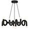 Alora Mood Sadie E12 23-in Matte Black Socket Chandelier
