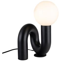 Alora Mood Sadie E26 6-in Glossy Black Socket Table Lamp