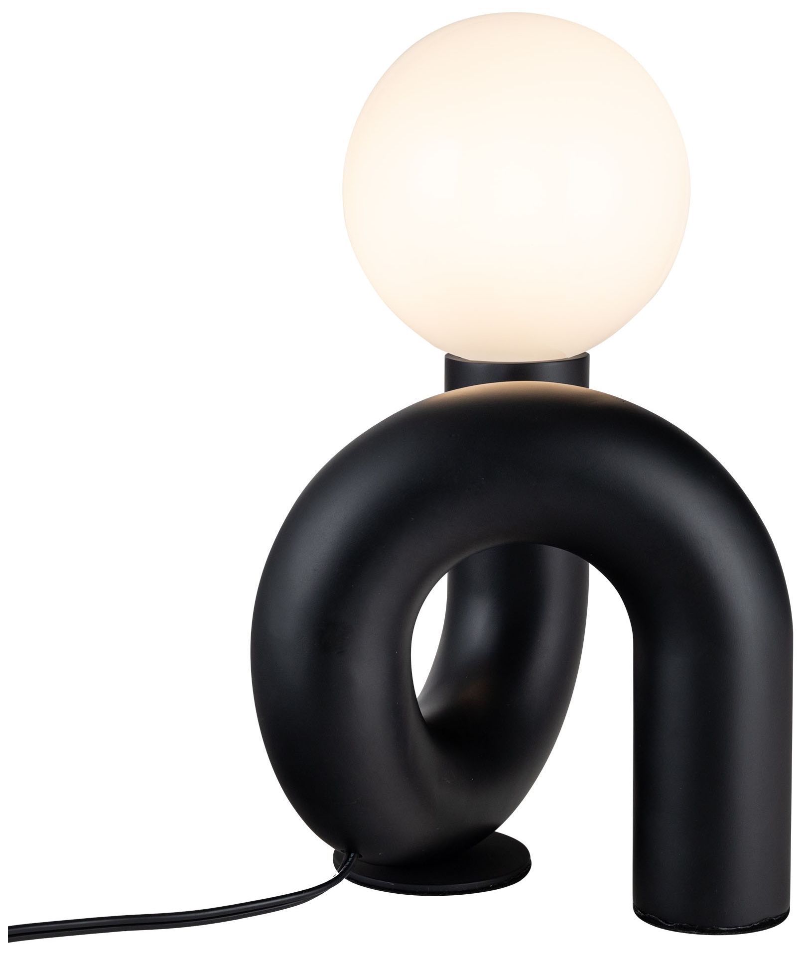 Image 3 Alora Mood Sadie E26 6-in Glossy Black Socket Table Lamp more views