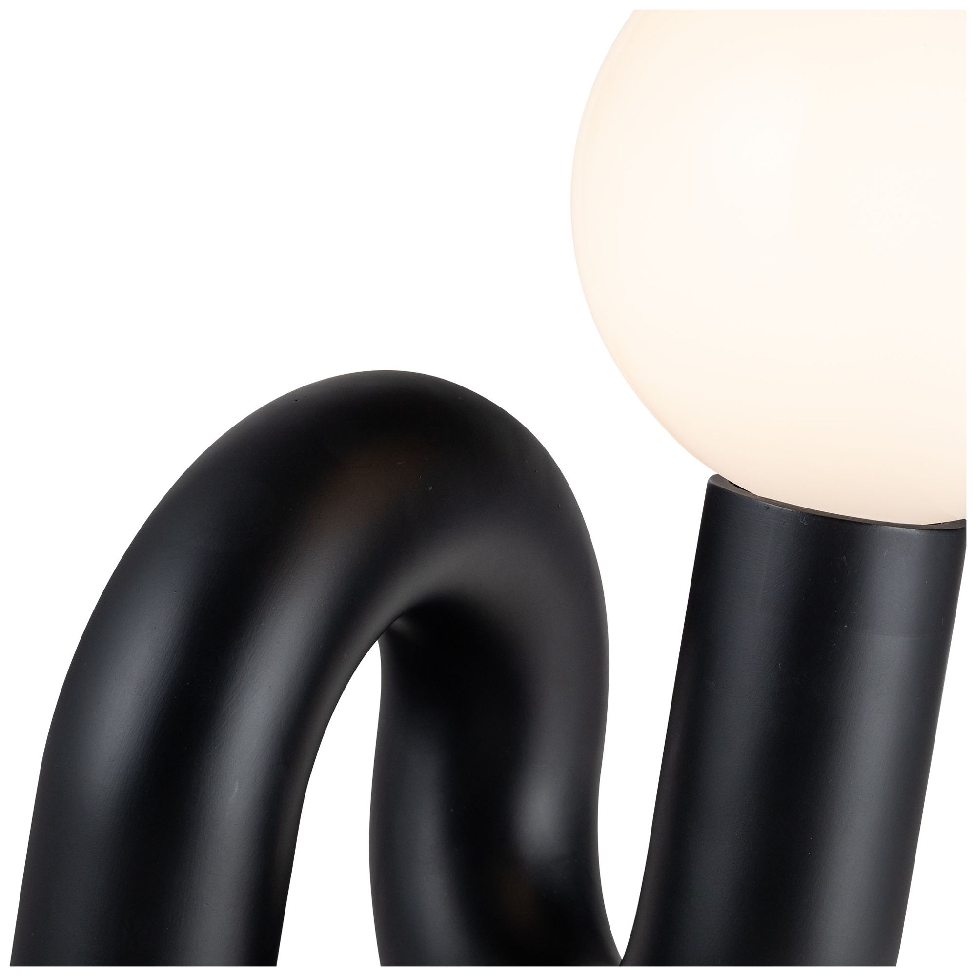 Image 4 Alora Mood Sadie E26 6-in Glossy Black Socket Table Lamp more views