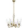 2_Alora Mood Salem E26 23-in Brushed Gold/Clear Glass 4 Lights Chandeliers