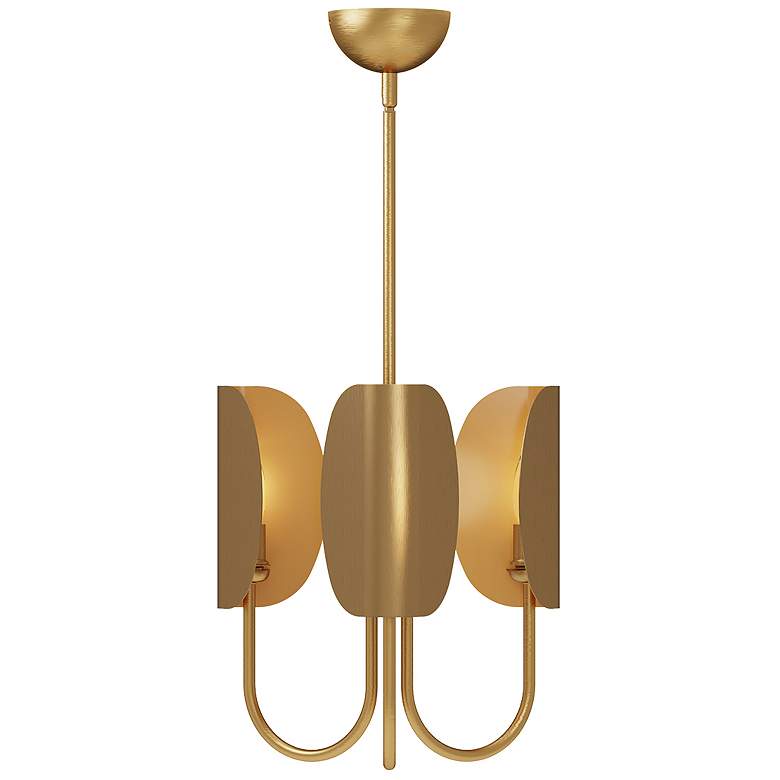 Image 1 Alora Mood Seno E12 15-in Aged Gold Chandelier