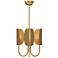 Alora Mood Seno E12 15-in Aged Gold Chandelier