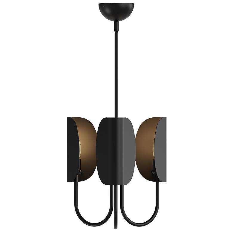 Image 1 Alora Mood Seno E12 15-in Matte Black Chandelier