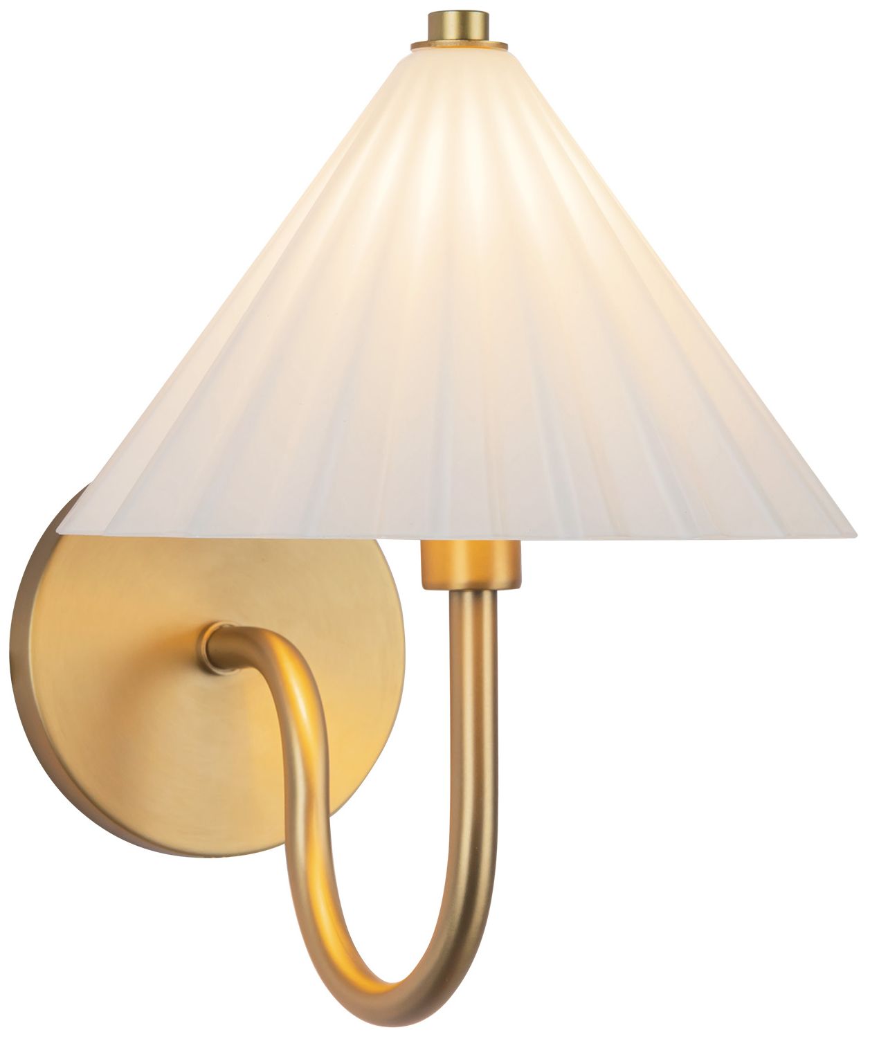 Image 5 Alora Mood Serena E12 8-in Aged Gold/Opal Glass Wall Vanity more views