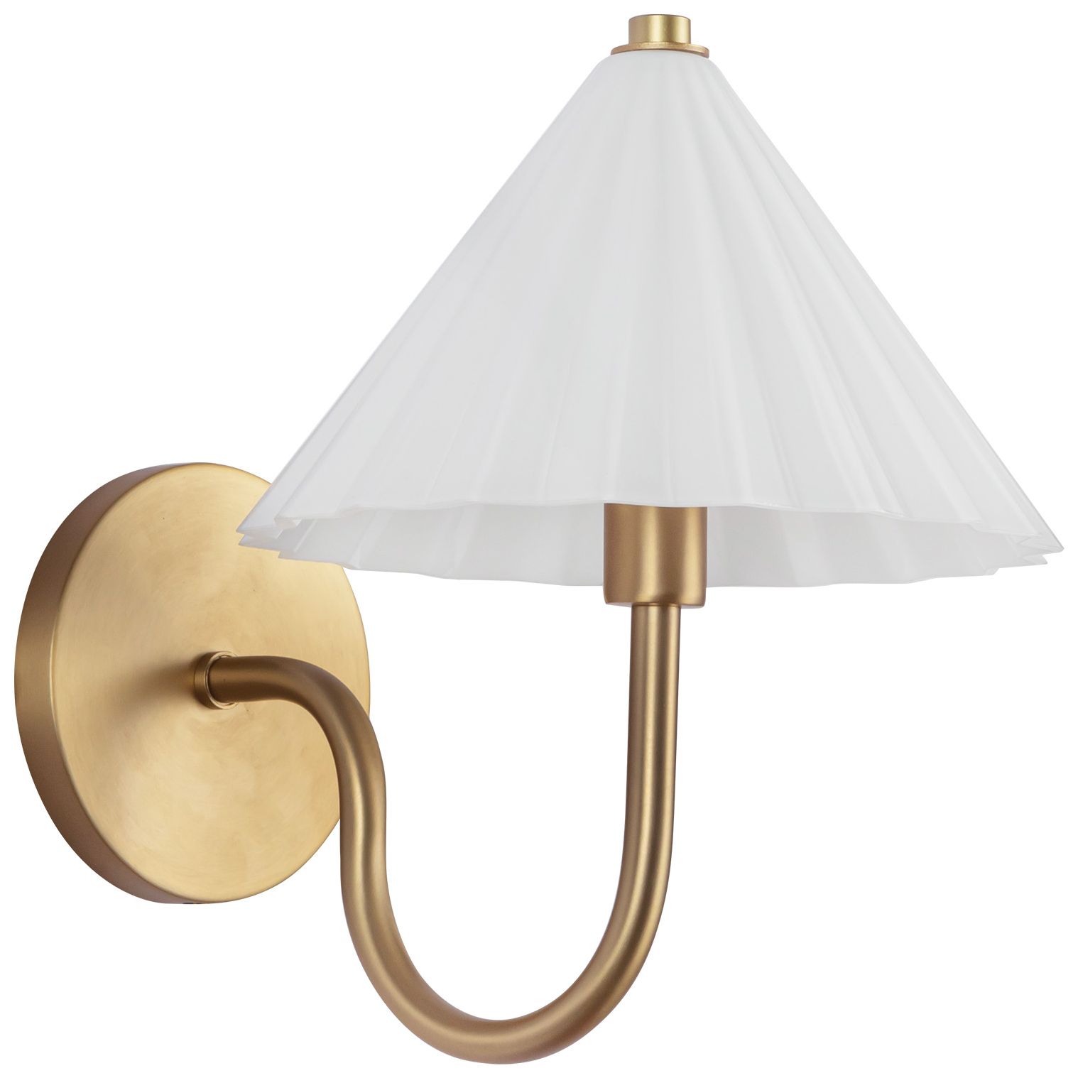 Image 6 Alora Mood Serena E12 8-in Aged Gold/Opal Glass Wall Vanity more views