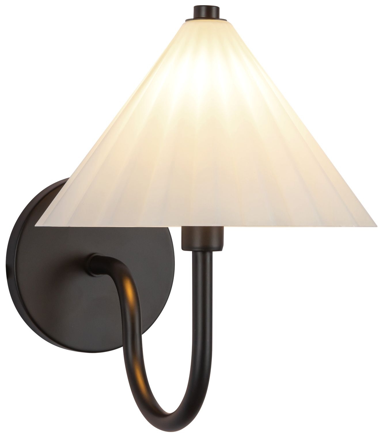 Image 3 Alora Mood Serena E12 8-in Matte Black/Opal Glass Wall Vanity more views