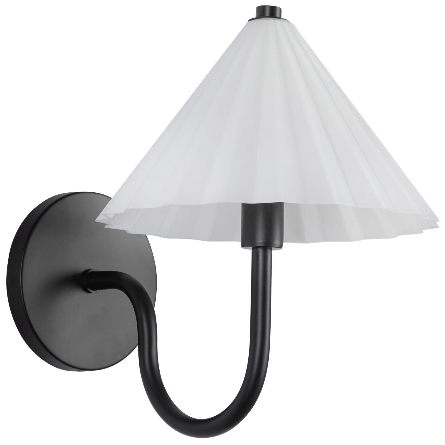 Image 4 Alora Mood Serena E12 8-in Matte Black/Opal Glass Wall Vanity more views