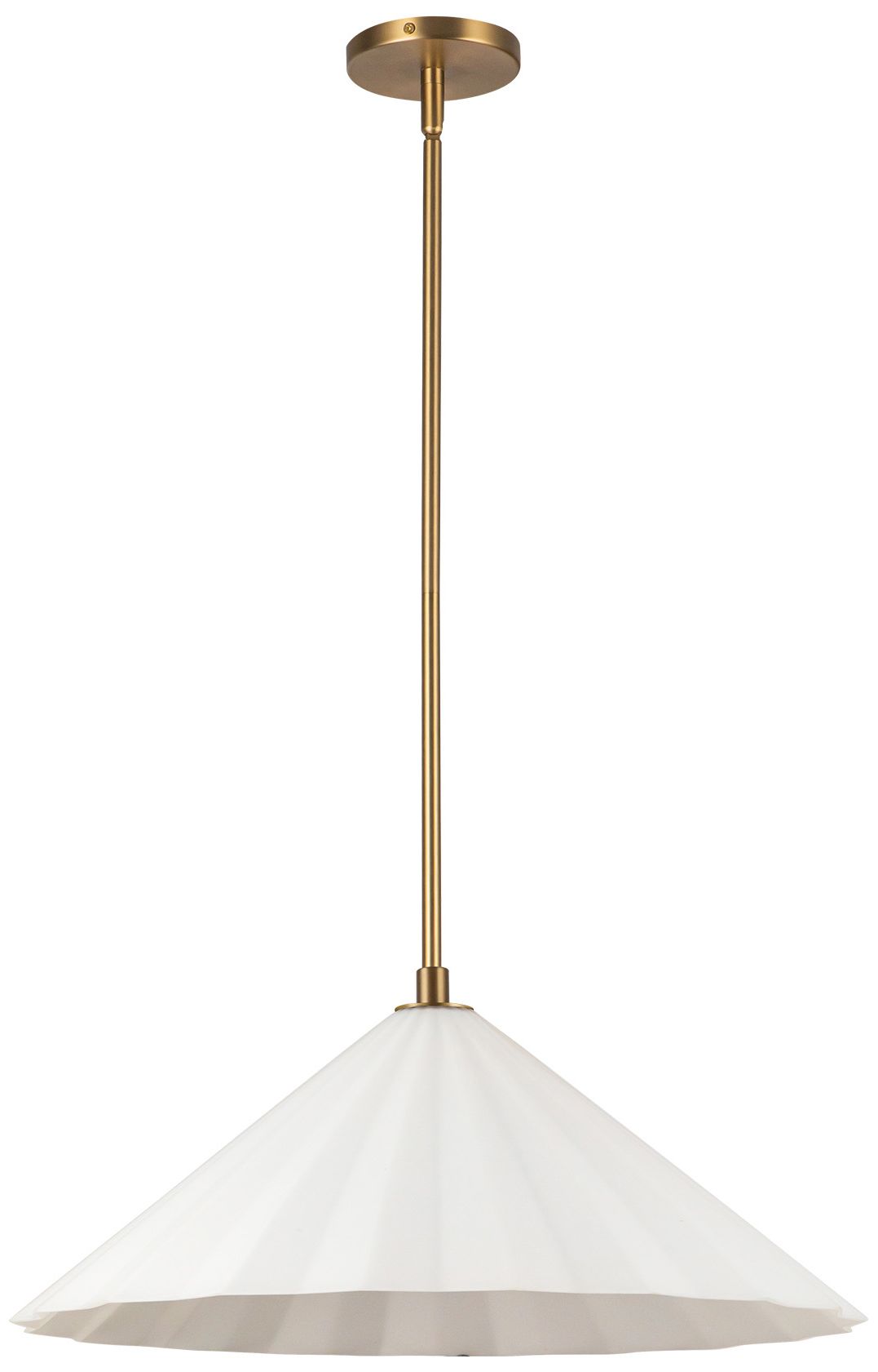 Image 2 Alora Mood Serena E26 20-in Aged Gold/Opal Glass Pendant more views