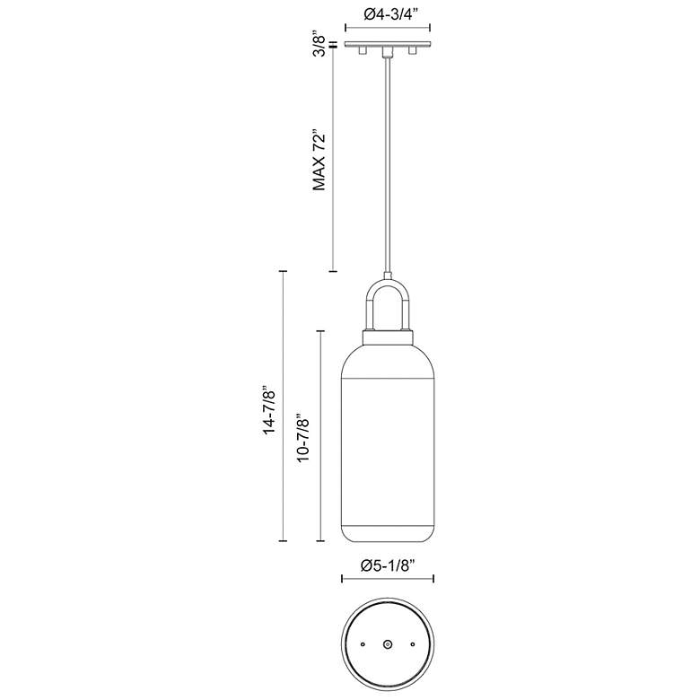 Image 6 Alora Mood Soji E26 5-in Aged Gold/Clear Glass Pendant more views