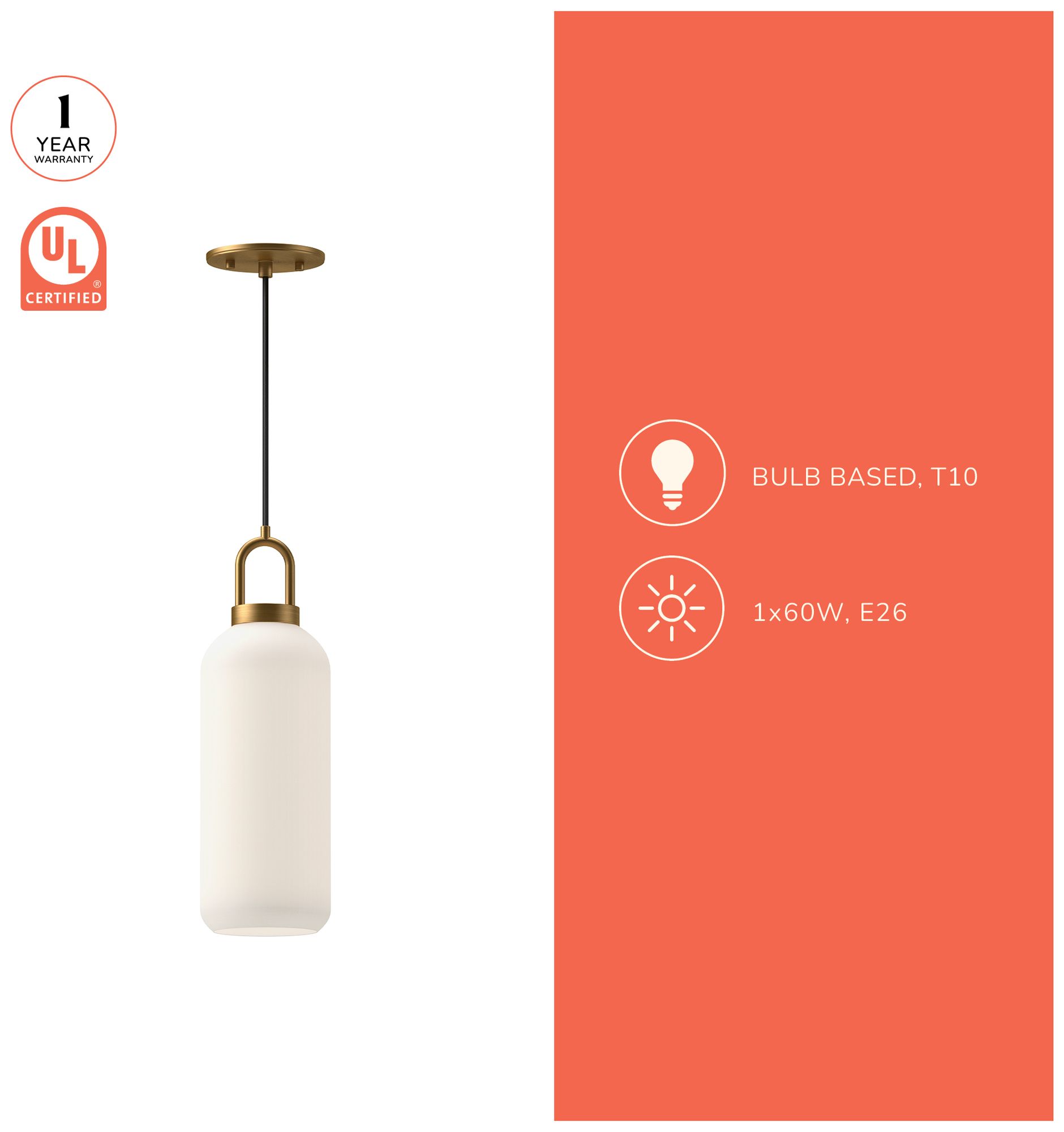 Image 4 Alora Mood Soji E26 5-in Brushed Nickel/Opal Matte Glass Pendant more views