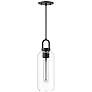 2_Alora Mood Soji E26 5-in Clear Glass/Matte Black Pendant