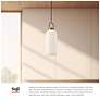 3_Alora Mood Soji E26 5-in Clear Glass/Matte Black Pendant more views