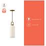 4_Alora Mood Soji E26 5-in Clear Glass/Matte Black Pendant more views