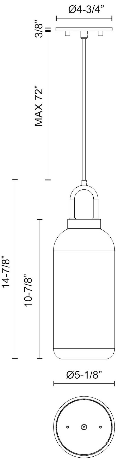 Image 6 Alora Mood Soji E26 5-in Matte Black/Opal Matte Glass Pendant more views