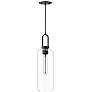 2_Alora Mood Soji E26 6-in Clear Glass/Matte Black Pendant