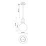 5_Alora Mood Soji E26 8-in Matte Black/Opal Matte Glass Pendant more views