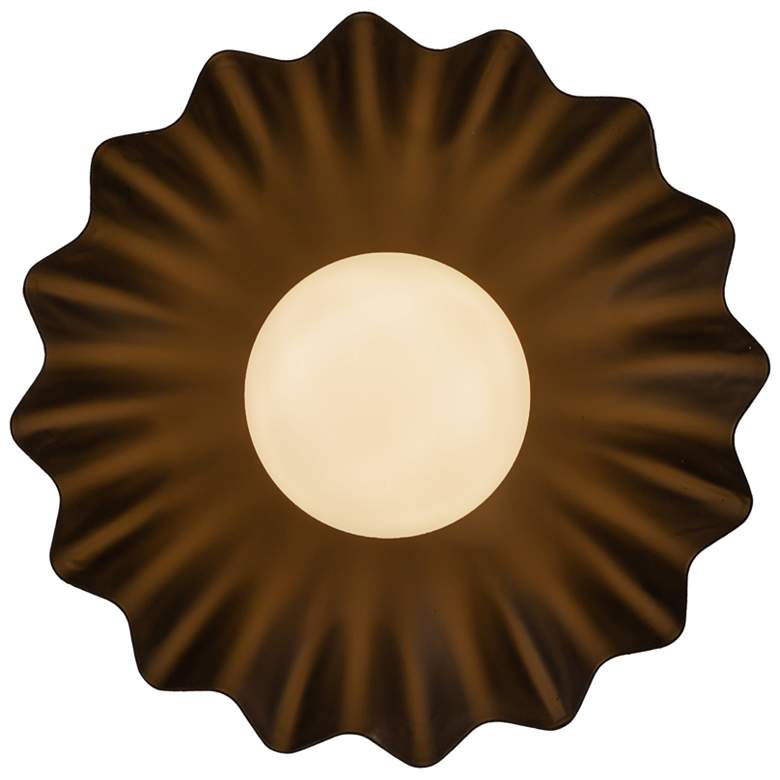 Image 1 Alora Mood Soleil LED 10-in Matte Black/Opal Glass Wall Vanity