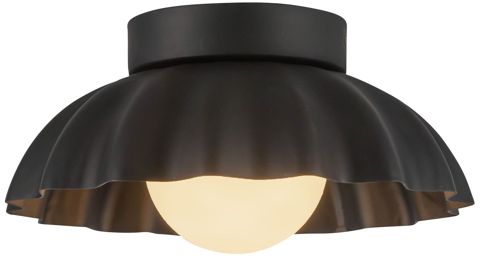 Image 3 Alora Mood Soleil LED 10-in Matte Black/Opal Glass Wall Vanity more views