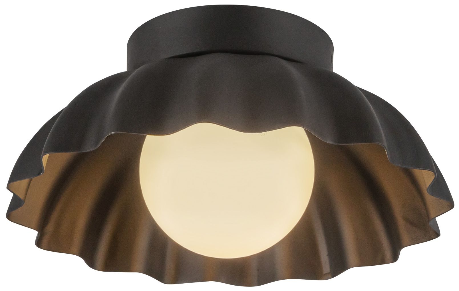 Image 4 Alora Mood Soleil LED 10-in Matte Black/Opal Glass Wall Vanity more views